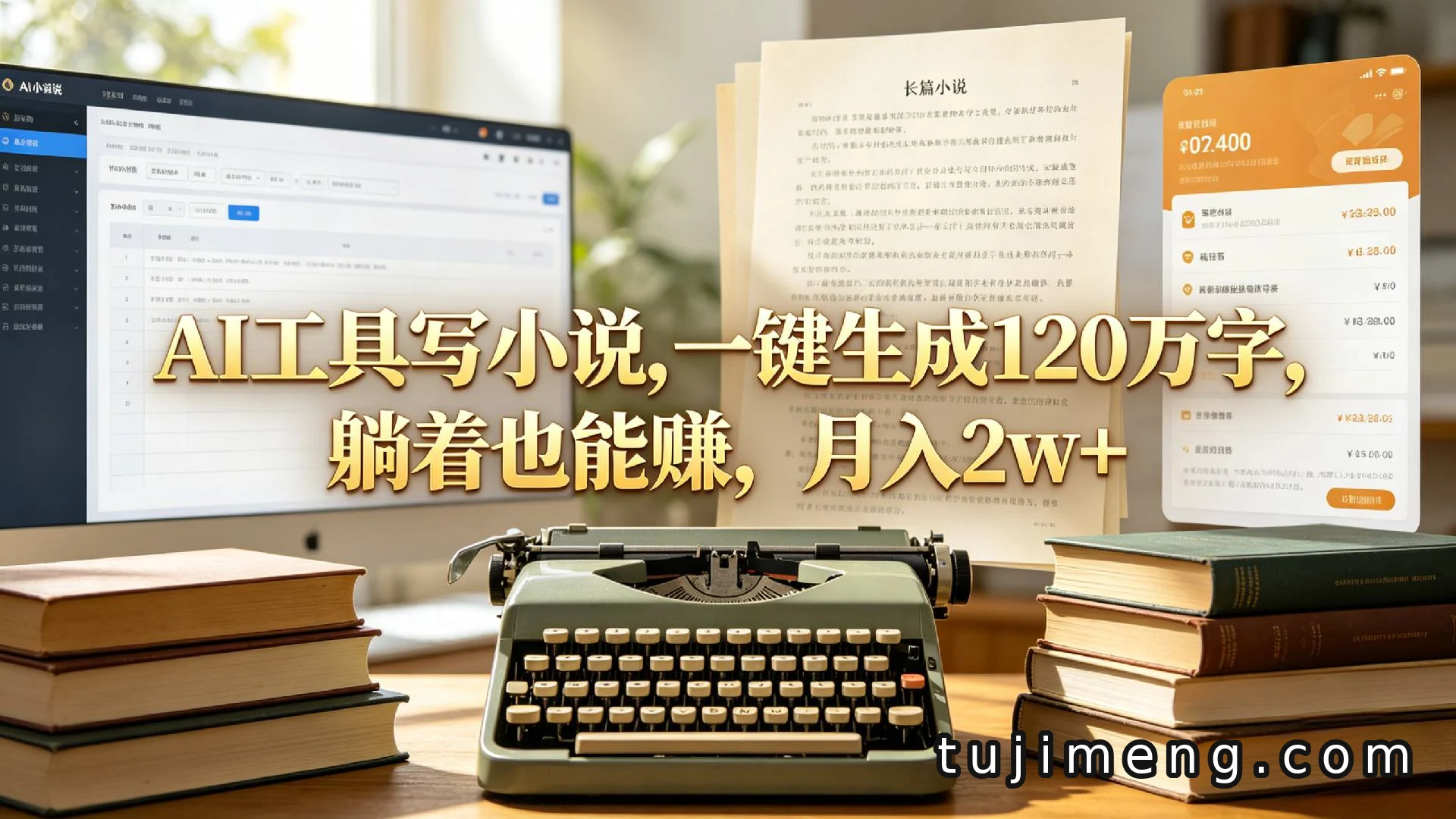 AI工具写小说月入2w+，这个兼职项目是怎么操作的？