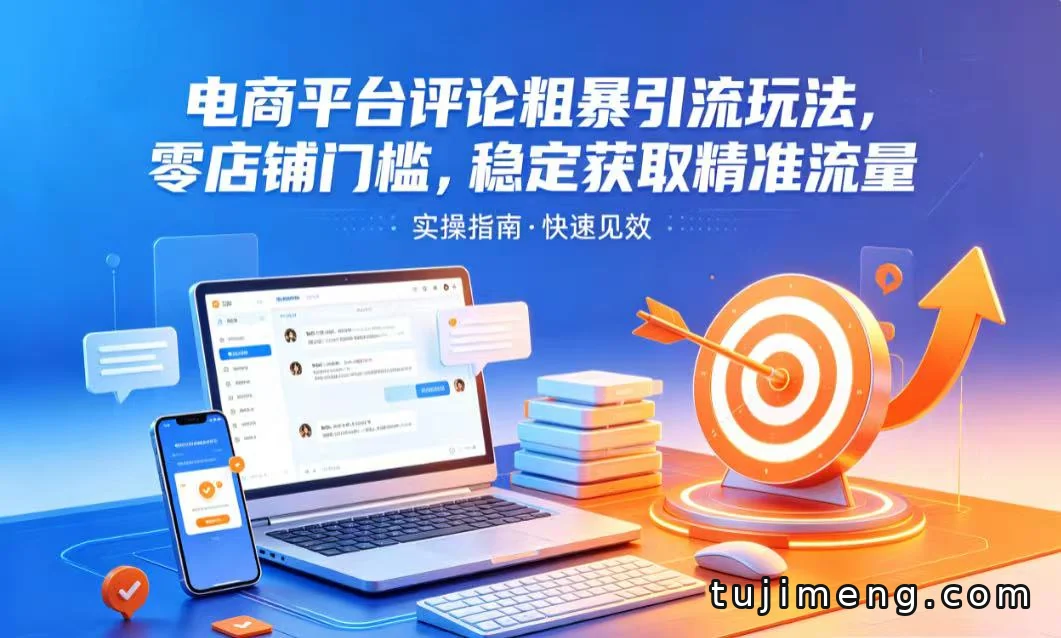 电商平台评论引流怎么做？零店铺门槛，评论区也能稳定收精准流量