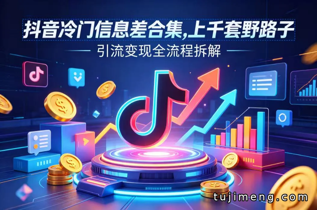 抖音冷门信息差合集,上千套野路子引流变现全流程怎么玩?