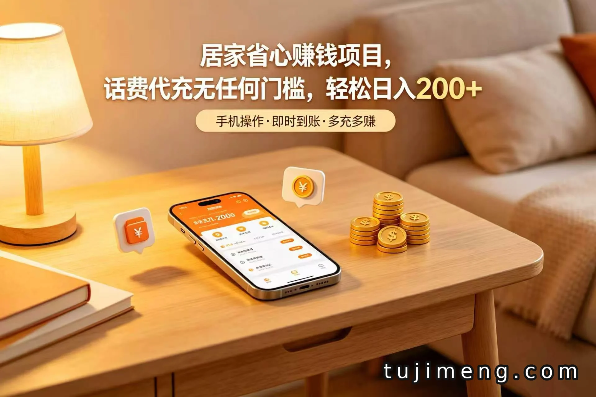 话费代充无门槛，居家日入200+怎么做到？