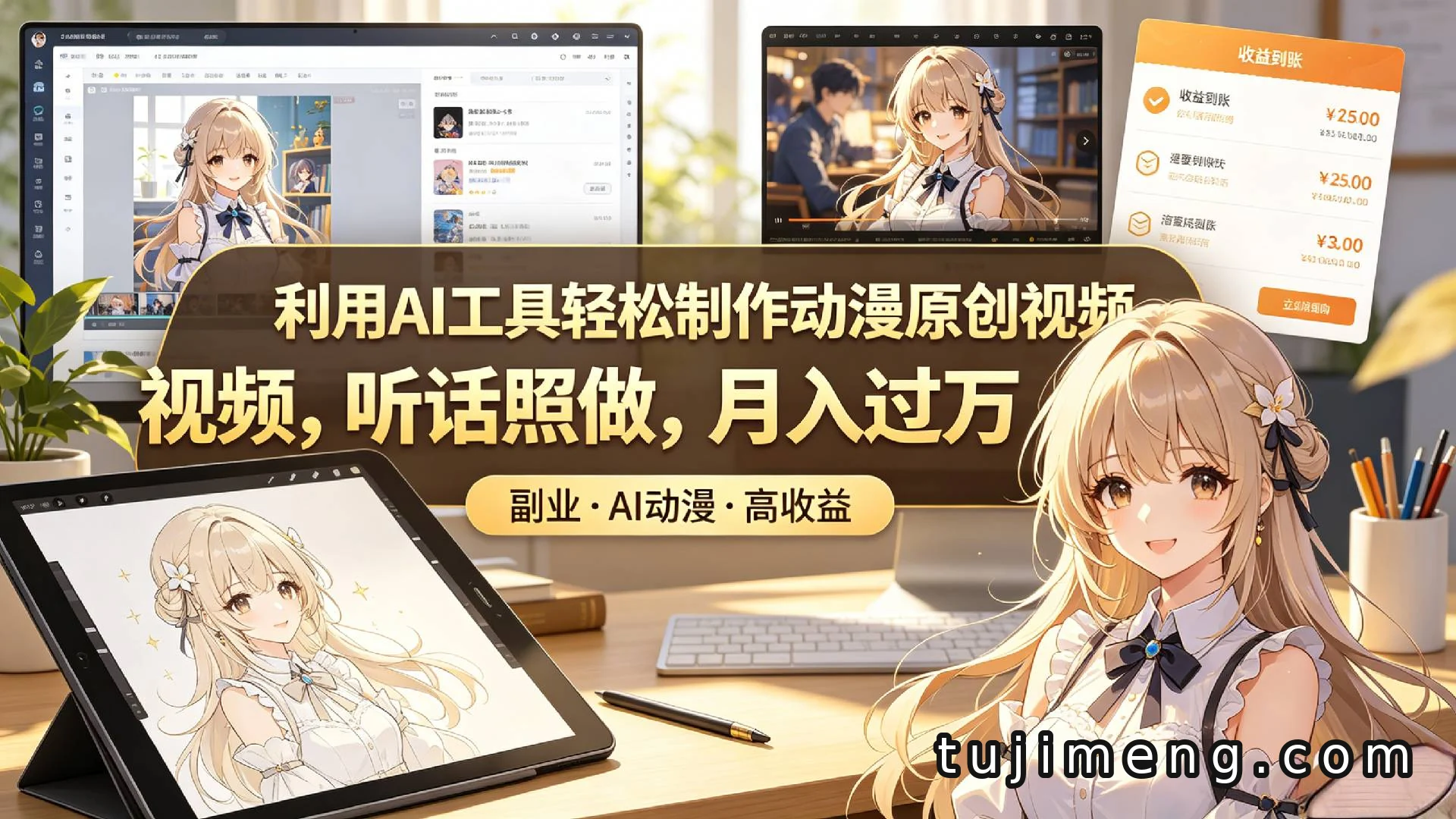 免费AI工具做火柴人动画,B站发布轻松月入过万