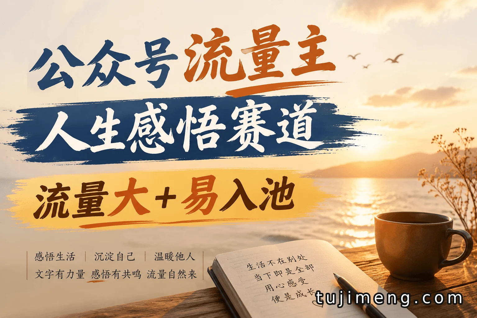 人生感悟类公众号这么做，起号快流量高，新手也能出爆文