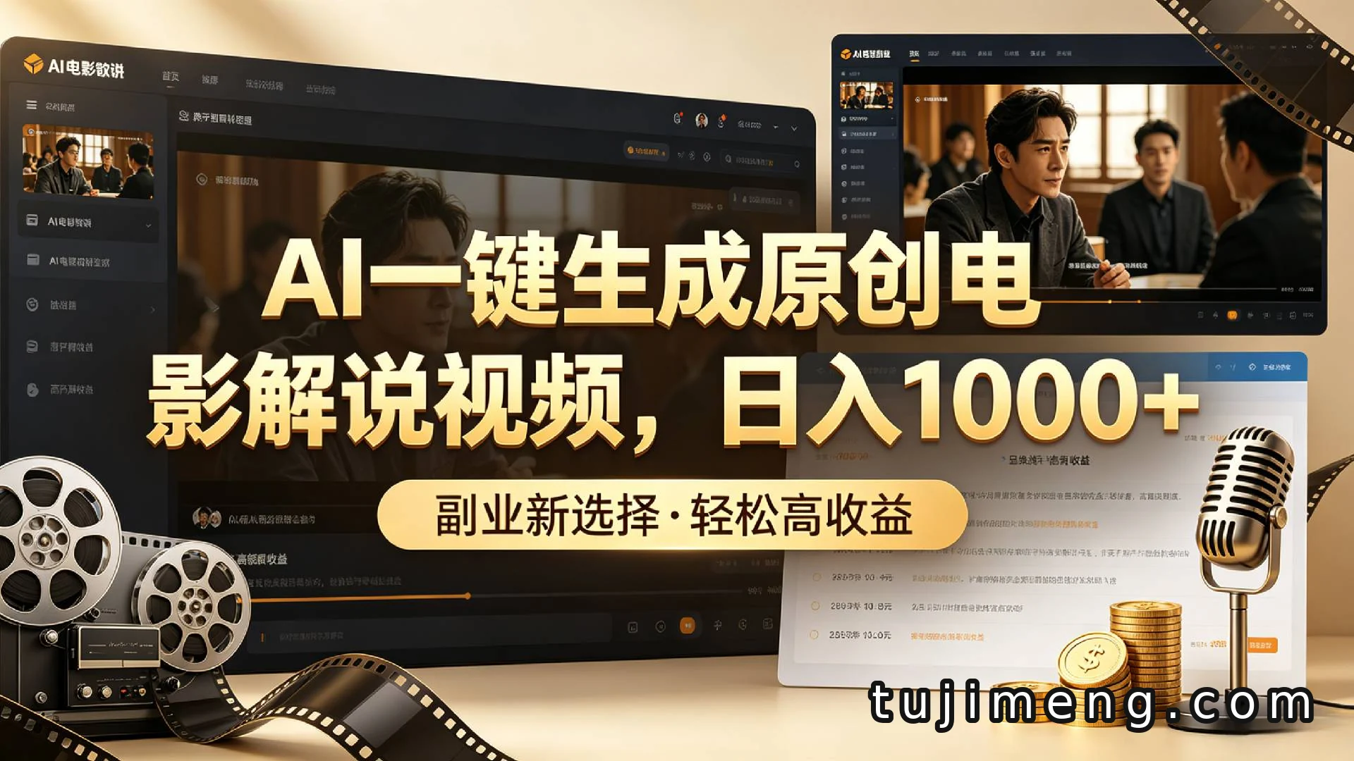 一键生成电影解说视频的AI项目，靠它变现靠谱吗？