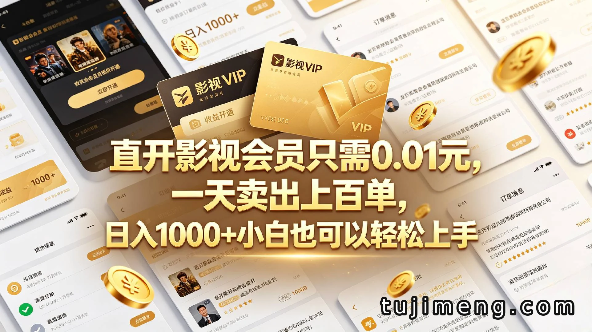 影视会员项目实操拆解：0.01元拿货卖6-9元